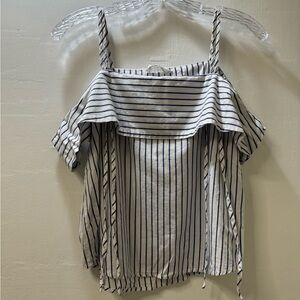 Sage the Label -  Blue and White Striped Top
